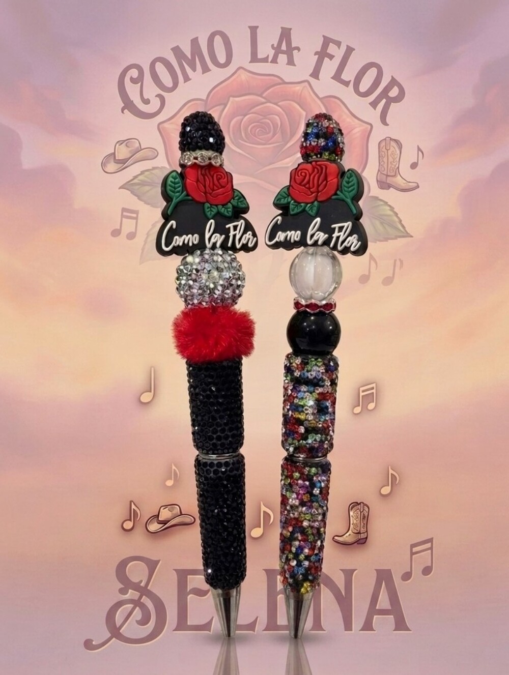 🌹 🎶 Selena COMO LA FLOR BLING PENS! 🎶 🌹 ✨ Sold Seperatly